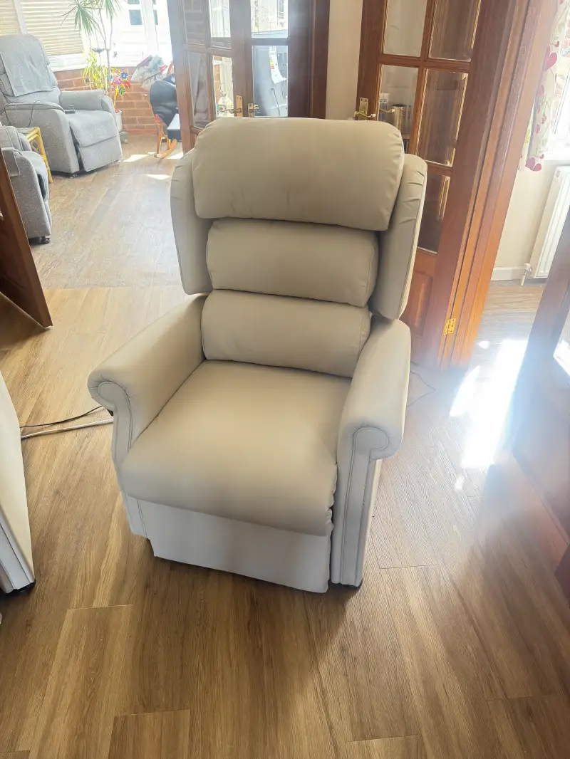 Leather recliner re upholstery. We re covered two recliners that the customer didn’t like the brown leather: Swipe To View More Images