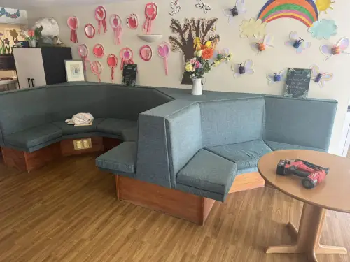 Click Here To Enlarge This Photo Of Reupholstering Care Home Seating In Nottingham